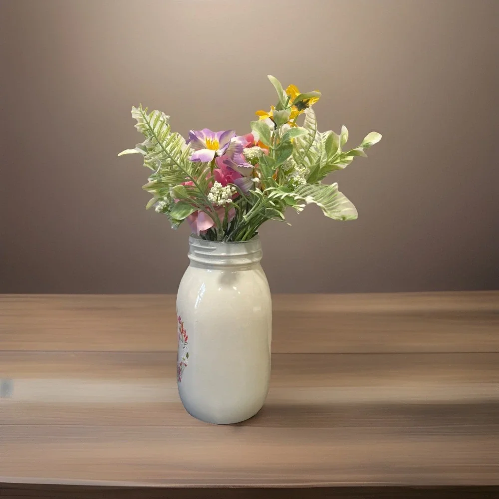 New Dolly Parton Wildflower Spring 2026 Floral Arrangement Butterfly Jar‎